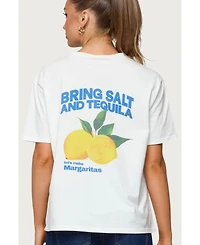 Edikted Women's Let'S Make Margs Oversized T Shirt