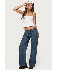 Edikted Women's Adler Tiered Backless Top