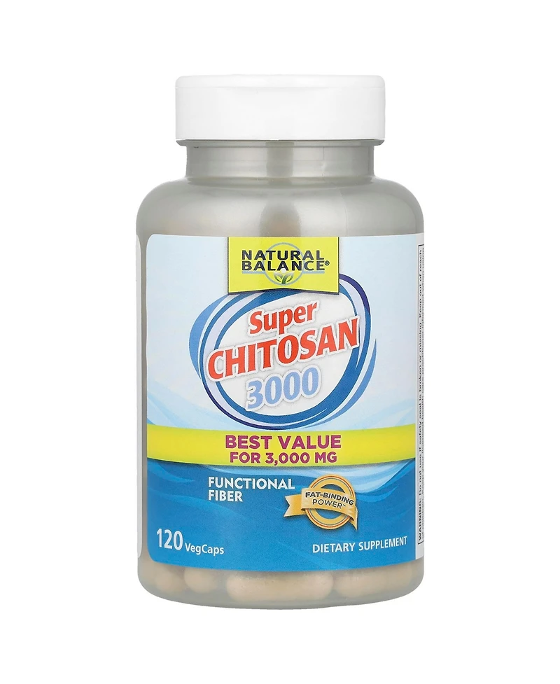 Natural Balance Super Chitosan 3000 | 120 VegCaps