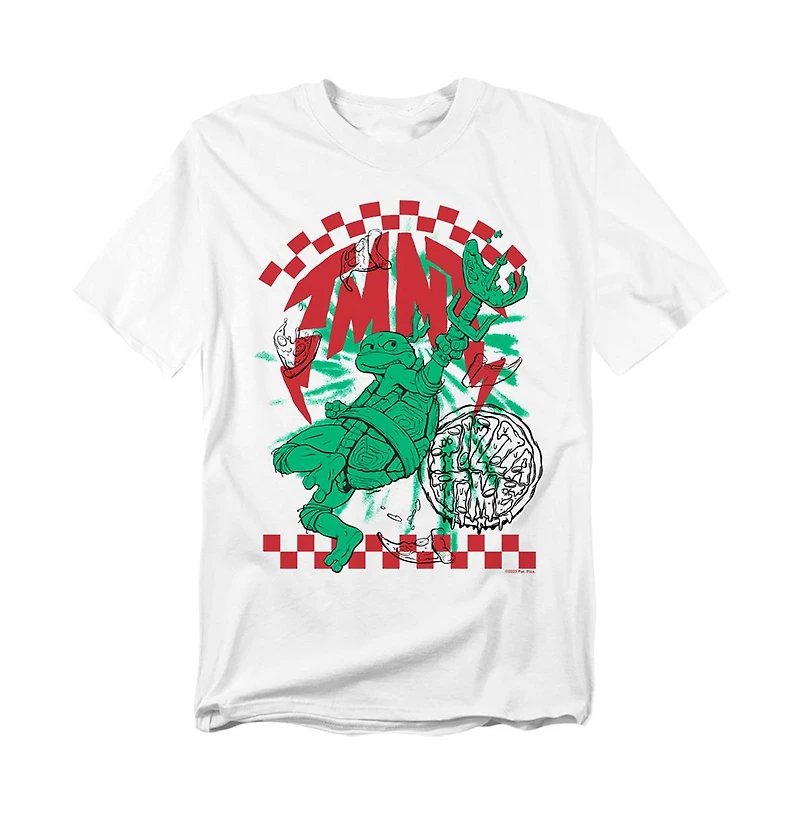 Logovision Men's Tmnt Mutant Mayhem Raphael Pizza T-Shirt