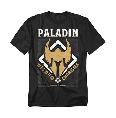 Logovision Men's Dungeons Dragons Paladin Wisdom Charisma T-Shirt