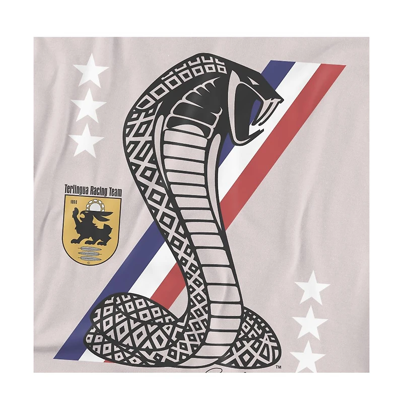 Logovision Men's Carroll Shelby Racing Stripe Snake T-Shirt