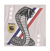 Logovision Men's Carroll Shelby Racing Stripe Snake T-Shirt