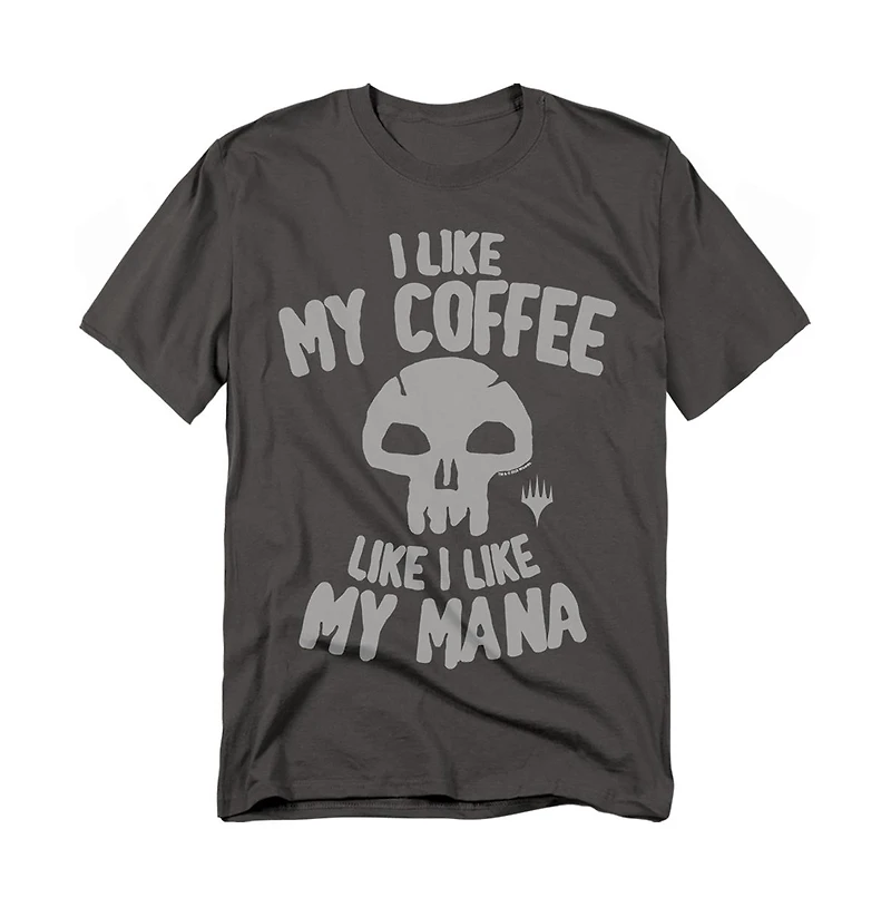 Logovision Men's Magic The Gathering I Like My Coffee Black T-Shirt