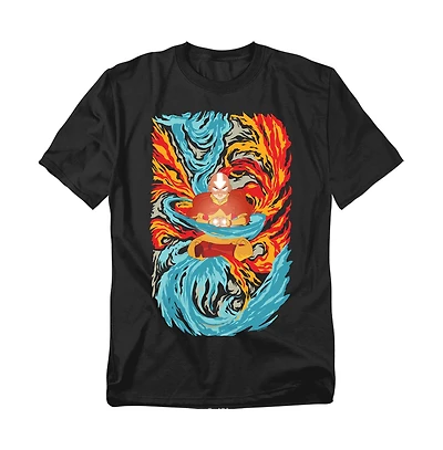 Logovision Men's Avatar The Last Airbender Master Of Elements T-Shirt
