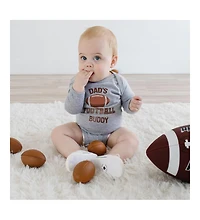 Sweet Wink Baby Boy Dad's Football Buddy Long Sleeve Bodysuit