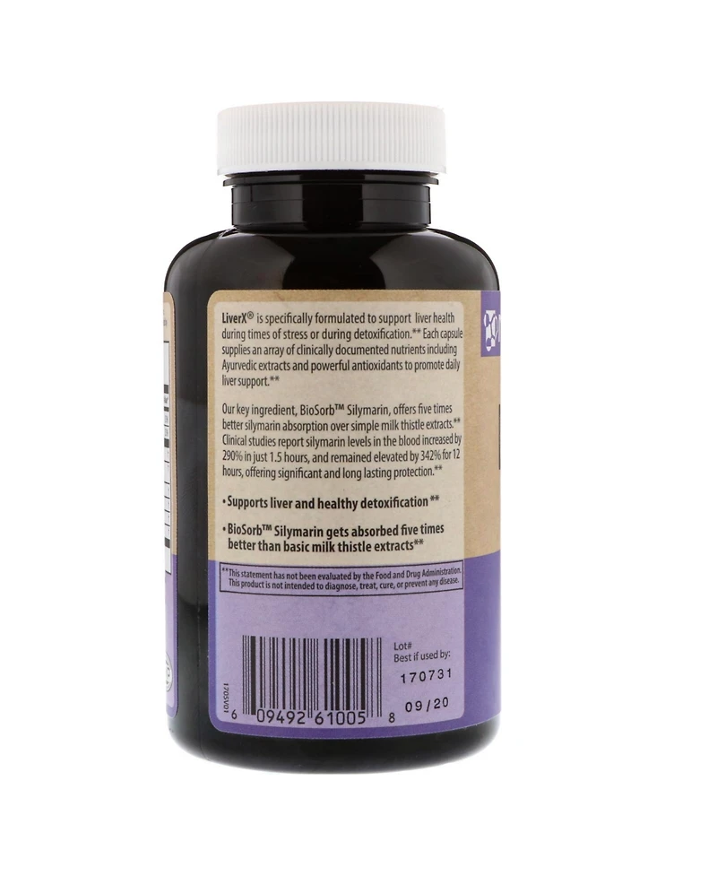 Mrm Nutrition, Liver X, 60 Nutrition Capsules