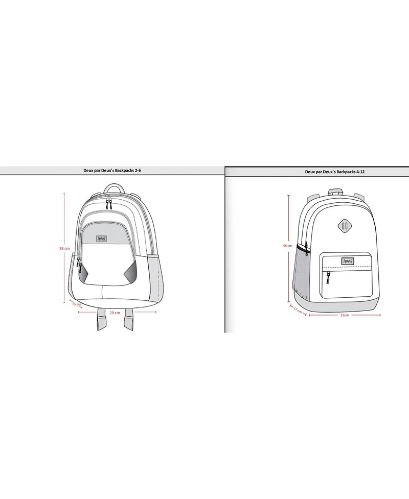 Deux par Deux Girl Kids Backpack Purple Gradient - Toddler|Child