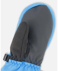 Deux par Boy Winter Mittens Teknik Blue