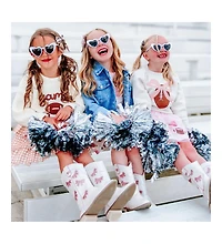Sweet Wink Little and Big Girls Coquette Football Sequin Tutu Skirt
