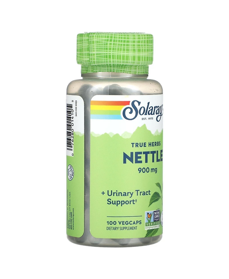Solaray True Herbs Nettle - 100 VegCaps (300 mg per Capsule)