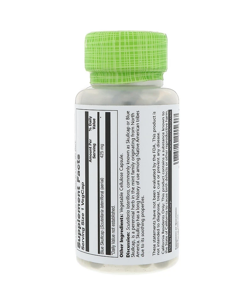 Solaray True Herbs Blue Skullcap 425 mg - 100 VegCaps