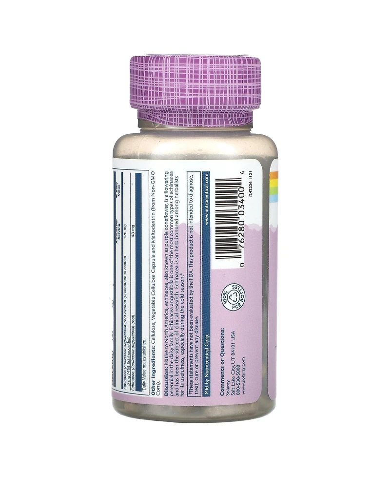 Solaray Vital Extracts Echinacea Angustifolia - 60 VegCaps