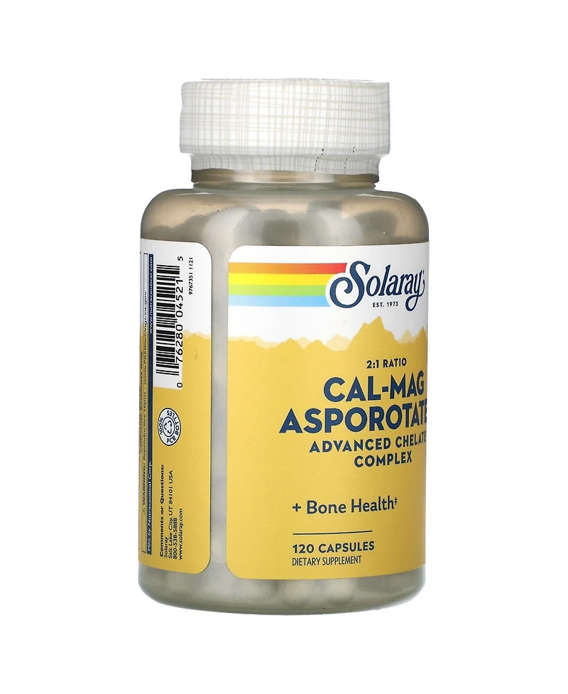 Solaray 2:1 Ratio Cal-Mag Asporotates Advanced Chelate Complex