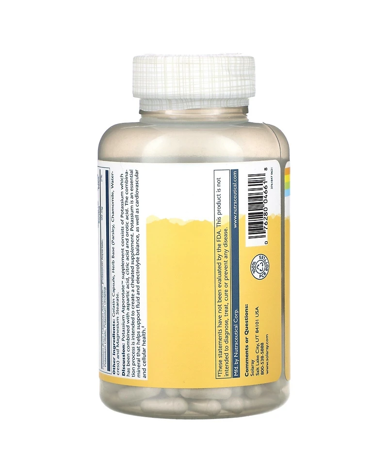 Solaray Potassium Asporotate 99 mg
