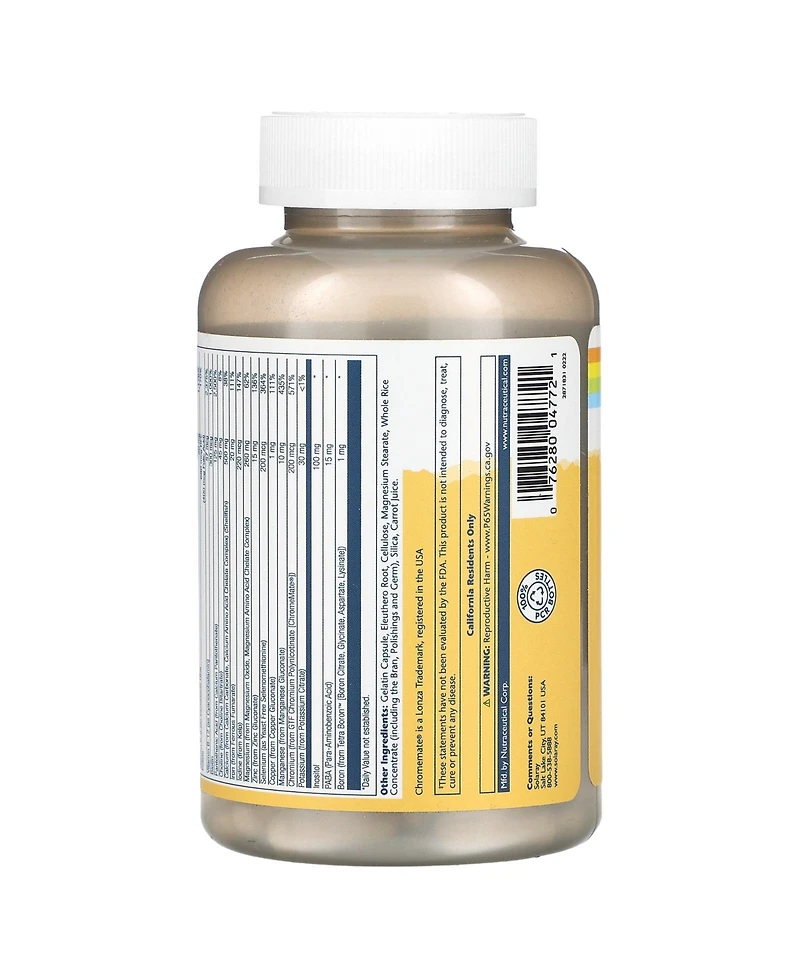 Solaray High Potency Multi-Vita Mega-Mineral Multivitamin - 120 Capsules