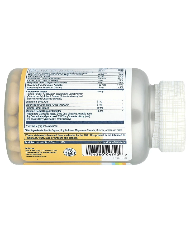 Solaray Women's Golden Multivitamin - 90 Capsules