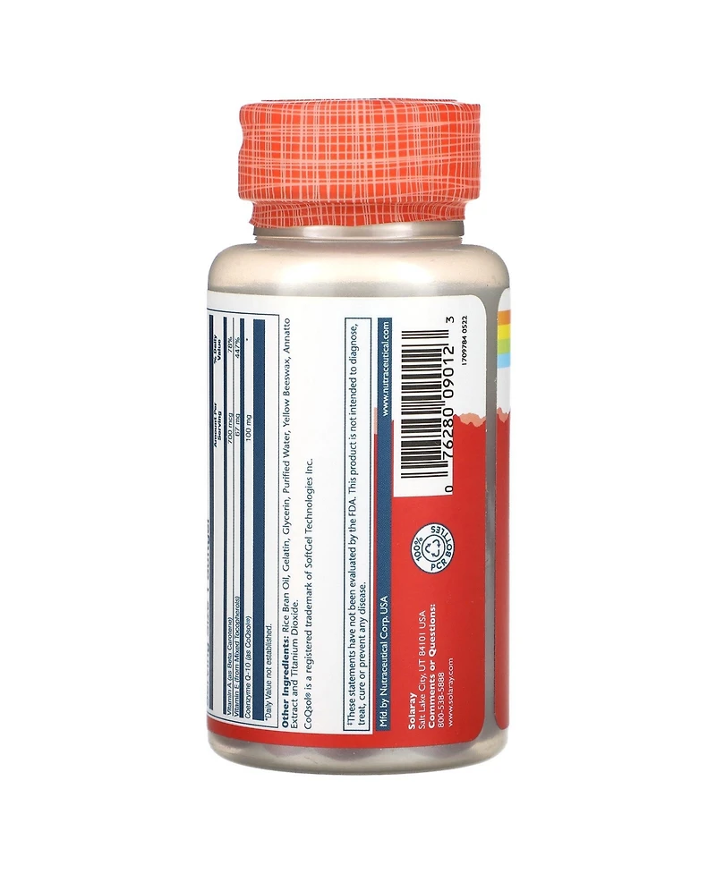 Solaray Bio Coq-10 Enhanced Absorption 100 mg