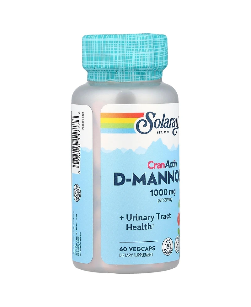 Solaray CranActin D-Mannose - 60 VegCaps