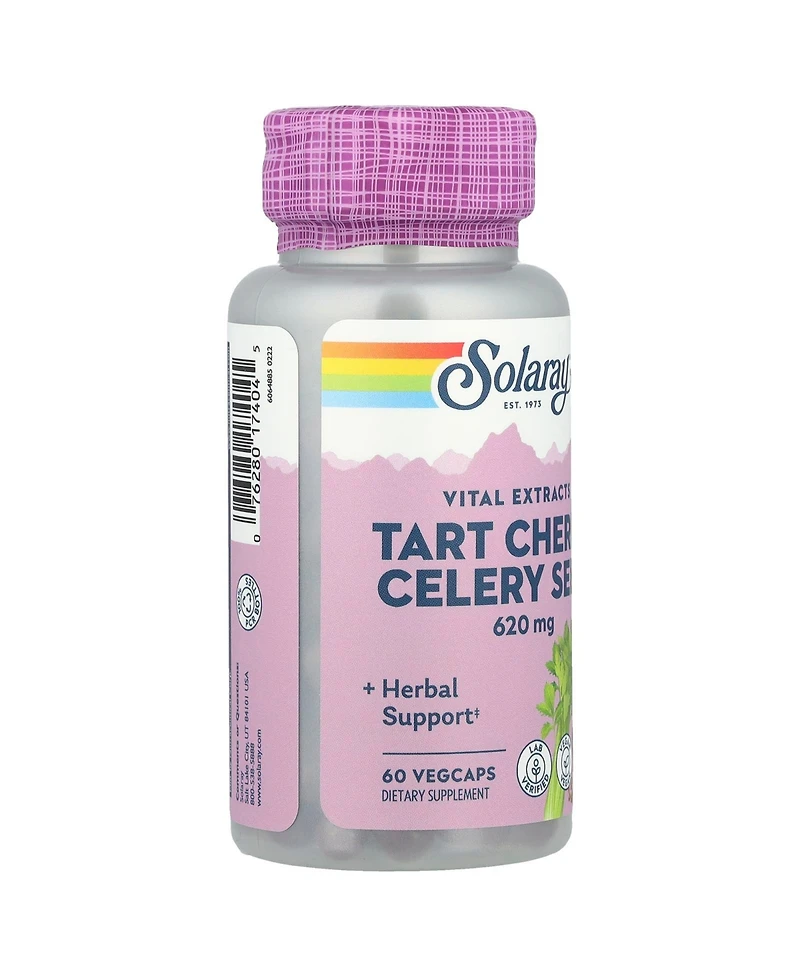 Solaray Tart Cherry Celery Seed - 60 VegCaps