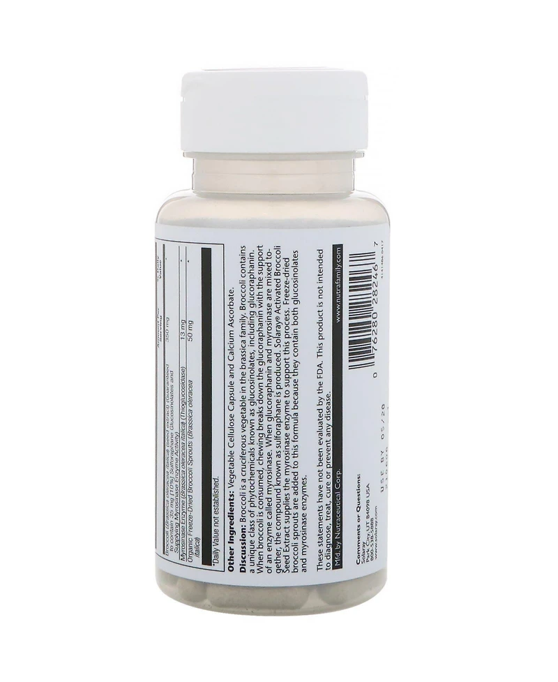 Solaray Vital Extracts Activated Broccoli 350 mg - 30 VegCaps