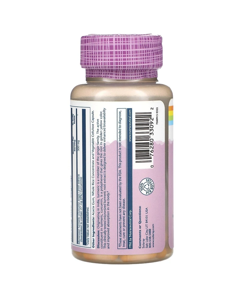 Solaray Vital Extracts Super Bio Turmeric 300 mg