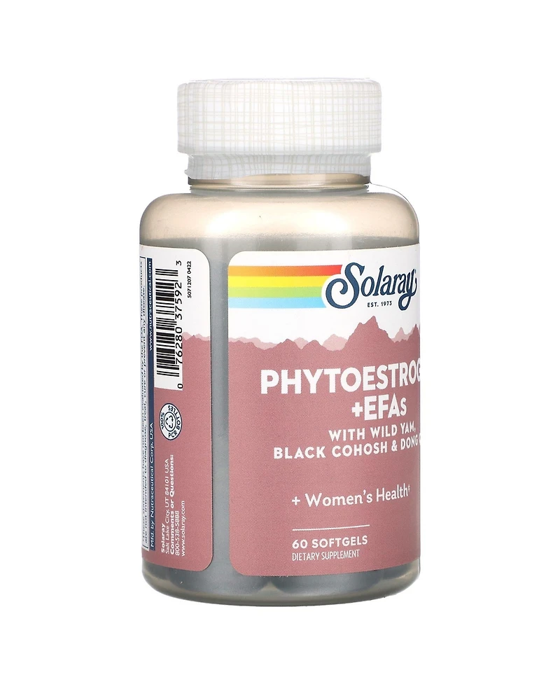 Solaray Phytoestrogen + EFAs with Wild Yam Black Cohosh & Dong Quai