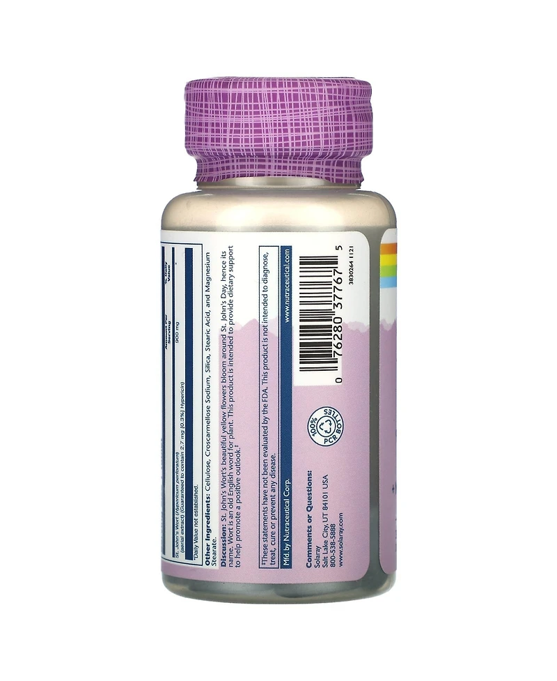 Solaray Vital Extracts St. John's Wort 900 mg - 30 Tablets