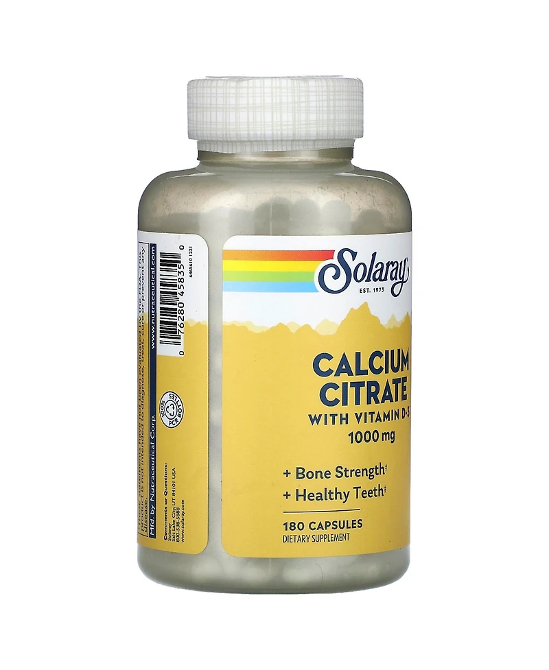 Solaray Calcium Citrate with Vitamin D-3