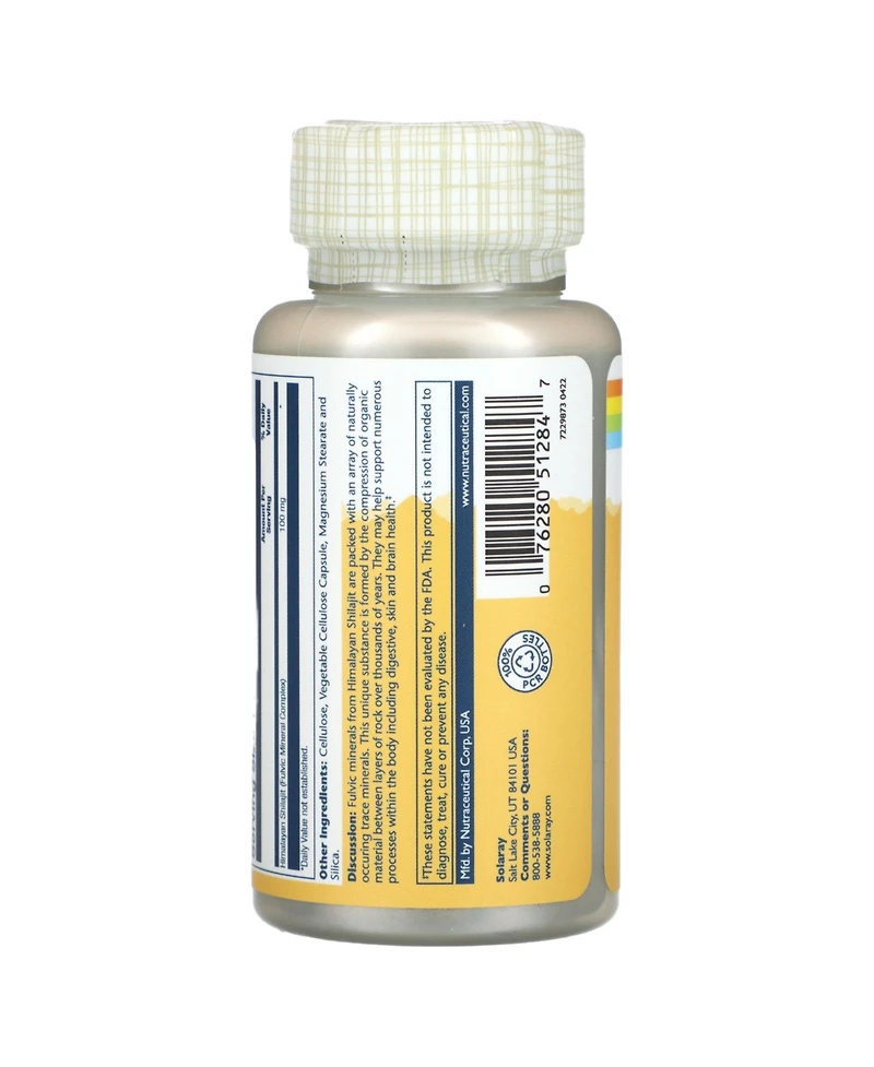 Solaray Fulvic Minerals 100 mg
