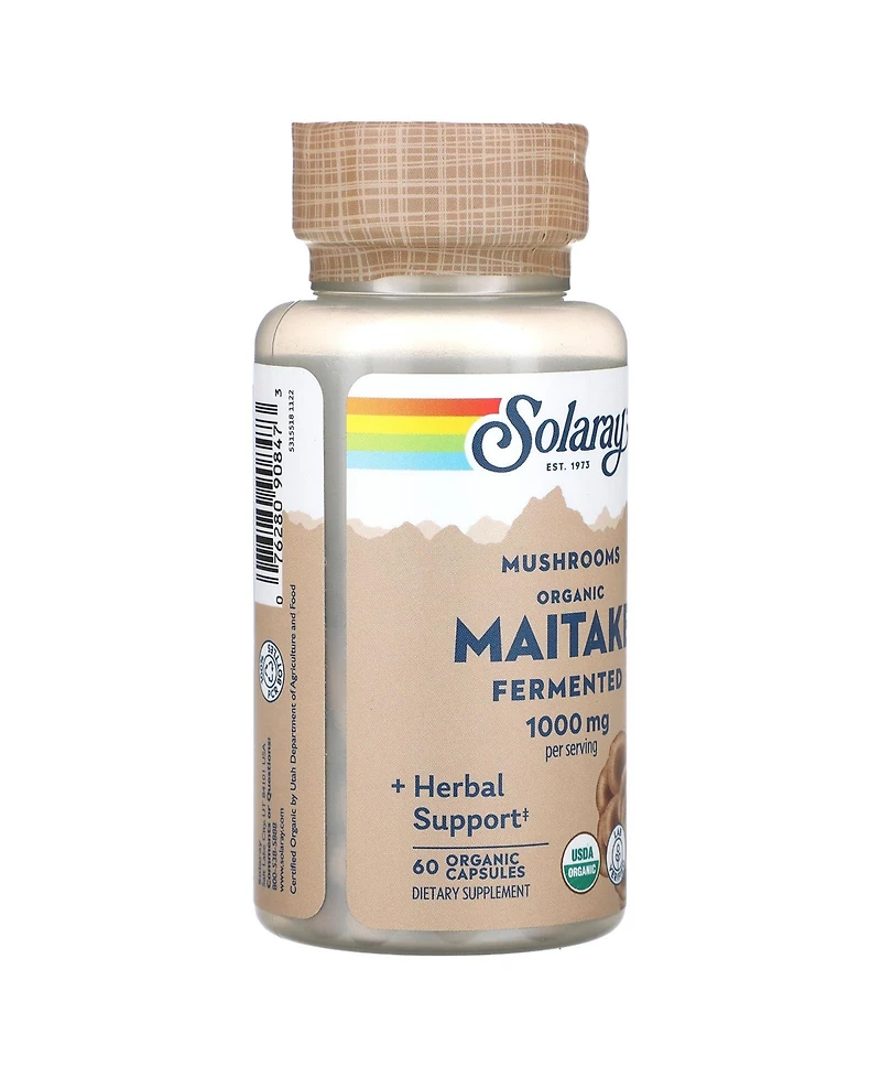 Solaray Organic Fermented Maitake Mushrooms