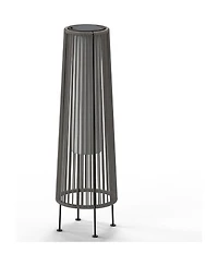 Boyel Living All-Steel Pull Rope Wicker Floor Lamp