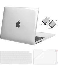 Yunzii Compatible with MacBook Air 13 inch Case 2025 2024 2023 2022 M4 A3240 M3 A3113 M2 A2681, Plastic Hard Shell&Keyboard Cover&Screen Film&Type C f