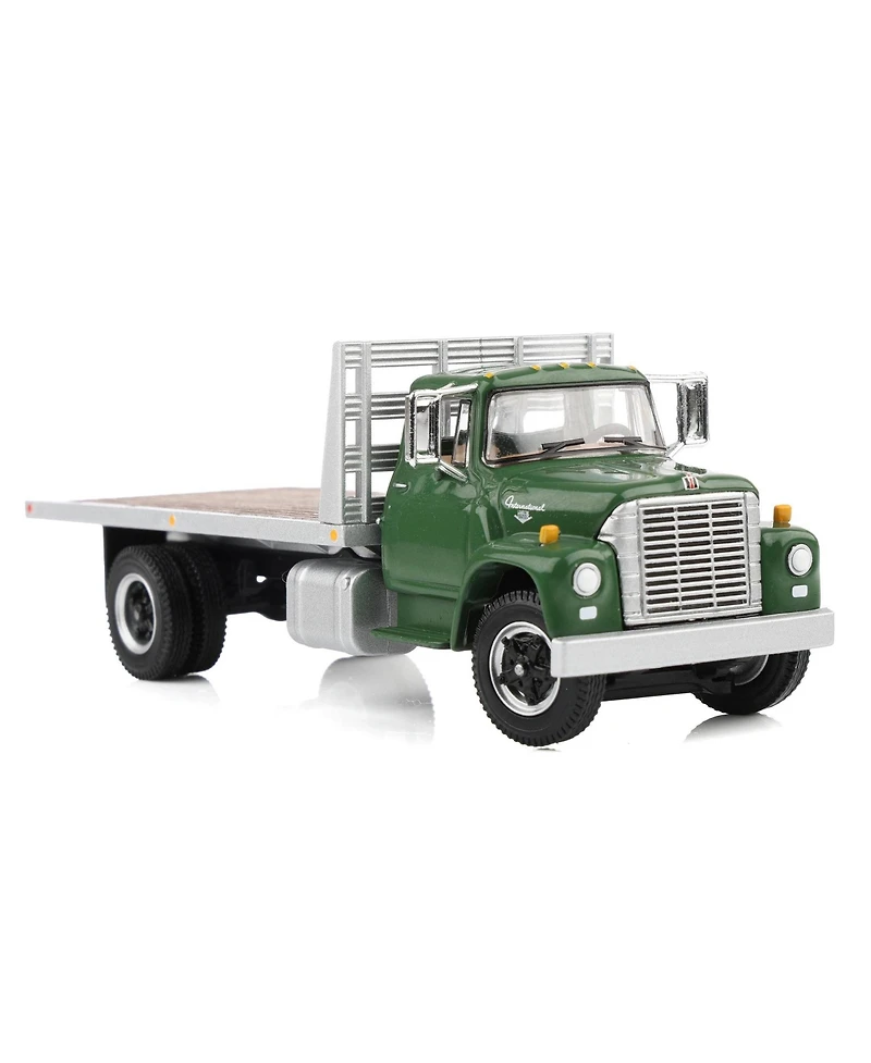 1/64 1970s International Loadstar Flatbed Truck Green Dcp by First Gear 60-2039