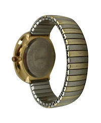 Olivia Pratt Two Tone Super Large Face Stretch Strap Watch
