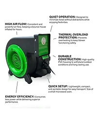 JumpOrange 1 Hp Green Inflatable Blower