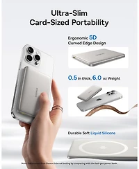 Baseus Picogo Magsafe Portable Charger 10000mAh 27W , 0.5" Ultra Slim Qi2 Certified 15W Wireless Power Bank