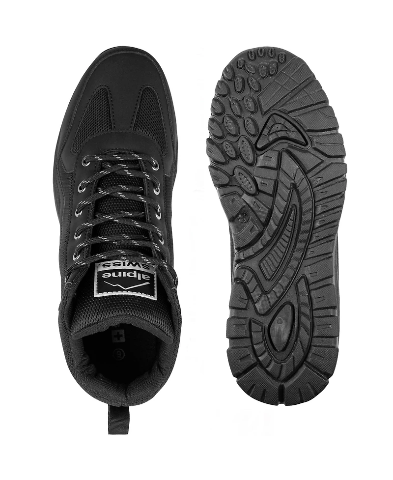 Alpine Swiss Men's Brent Lightweight Hiking Boots | Durable Outdoor Walking Shoes with Enhanced Grip & Comfortable Fit (Runs Large – Down)