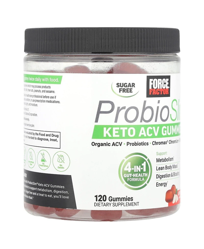 Force Factor ProbioSlim Keto Acv Gummies Apple
