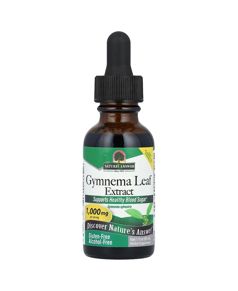 Nature's Answer Gymnema Leaf Extract Alcohol-Free 1 000 mg