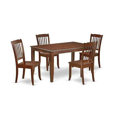 East West Furniture Dining Room Set Mahogany