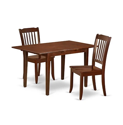 East West Furniture Dining Room Set Mahogany