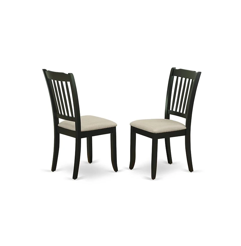 East West Furniture Dining Room Set Black