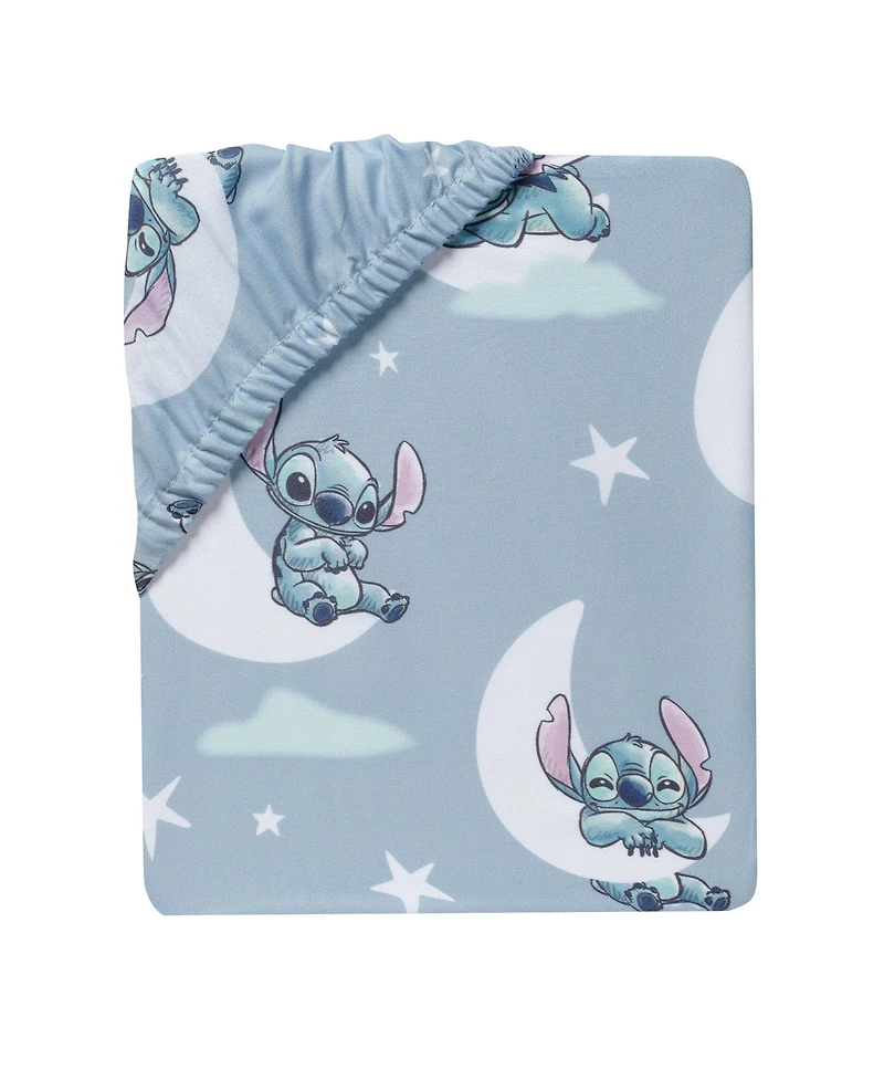 Bedtime Originals Baby Disney Stitch 3-Piece Blue Nursery Crib Bedding Set