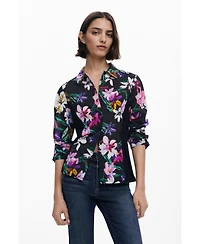 Desigual Women's Combined silhouette floral shirt