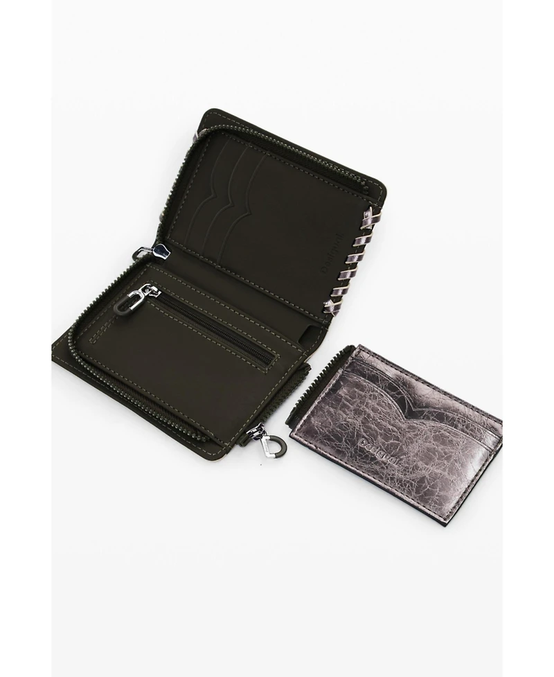 Desigual Women's Small convertible metallic wallet