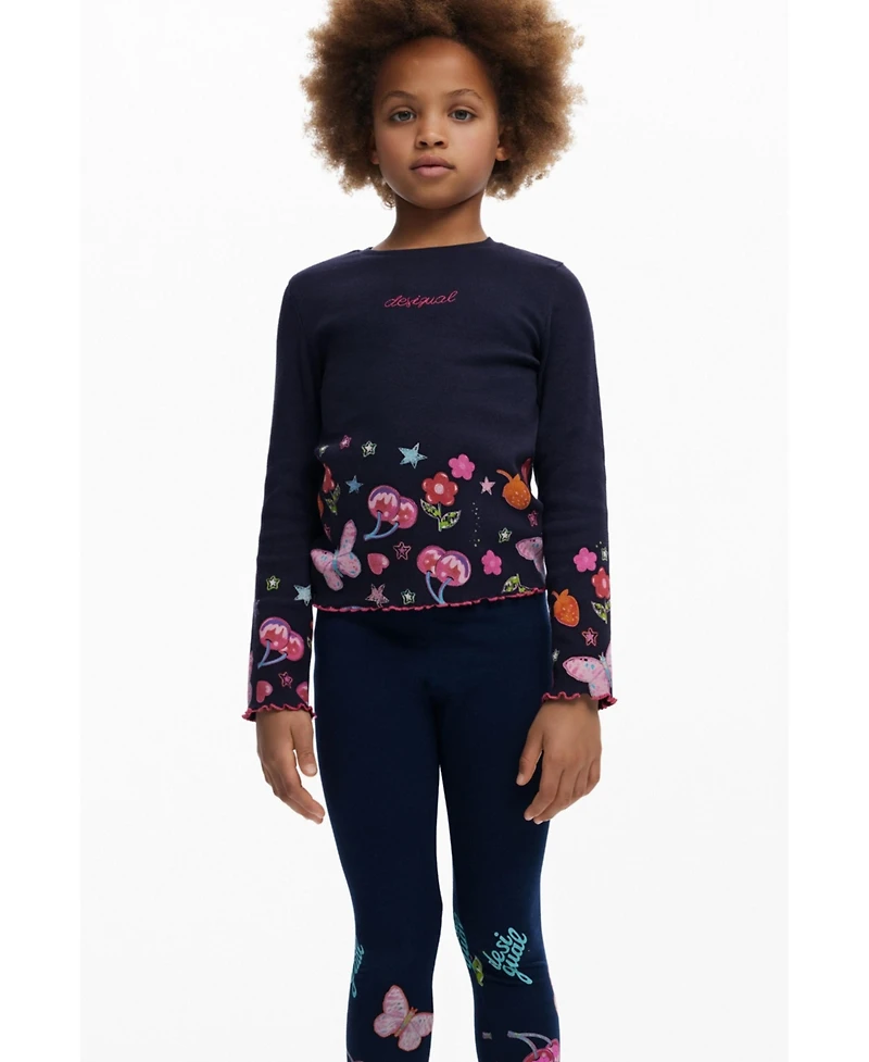 Desigual Girls Girls's Butterfly leggings