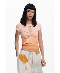Desigual Women's Short-sleeve T-shirt with opening