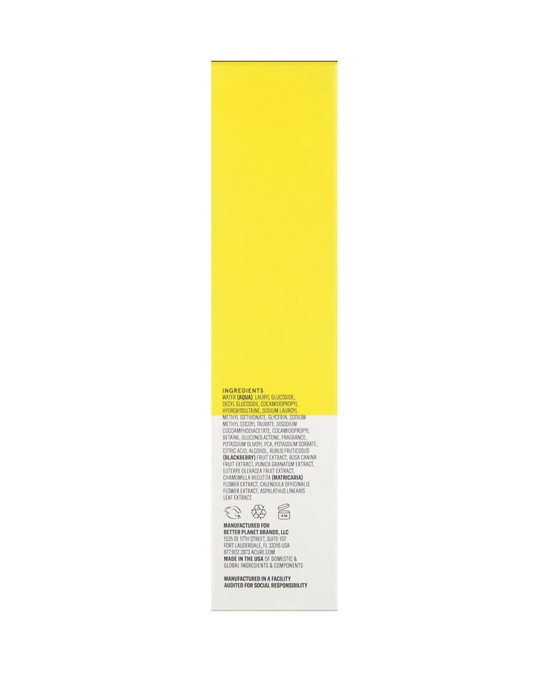 Acure Brightening Cleansing Gel Pomegranate Blackberry & Acai