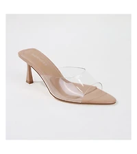 Berness Cana Clear Vinyl Slide Heels